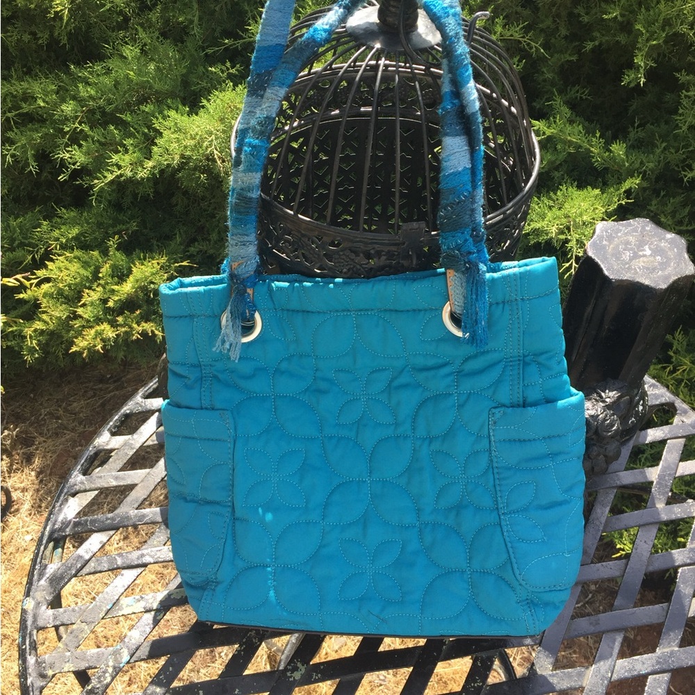 Relic Blue Tote Bag,upcycled by kreativekristen